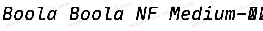Boola Boola NF Medium字体转换